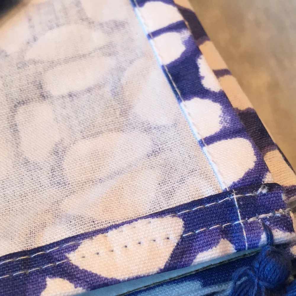 Paper Source Shibori Tea Kitchen Dish Towel Set of Two NWT Cotton 28”x 20”India